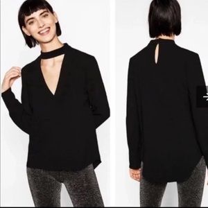 ZARA black blouse